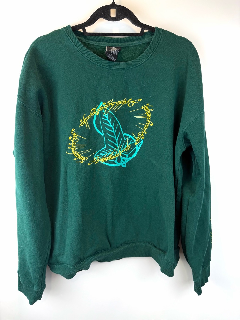 Lord of the Rings Leaves of Lorien Ring Verse Crewneck - BoxLunch Exclusive